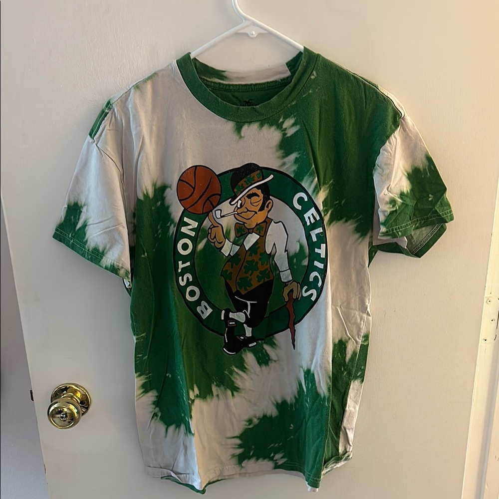 Green and White Kids T-Shirt